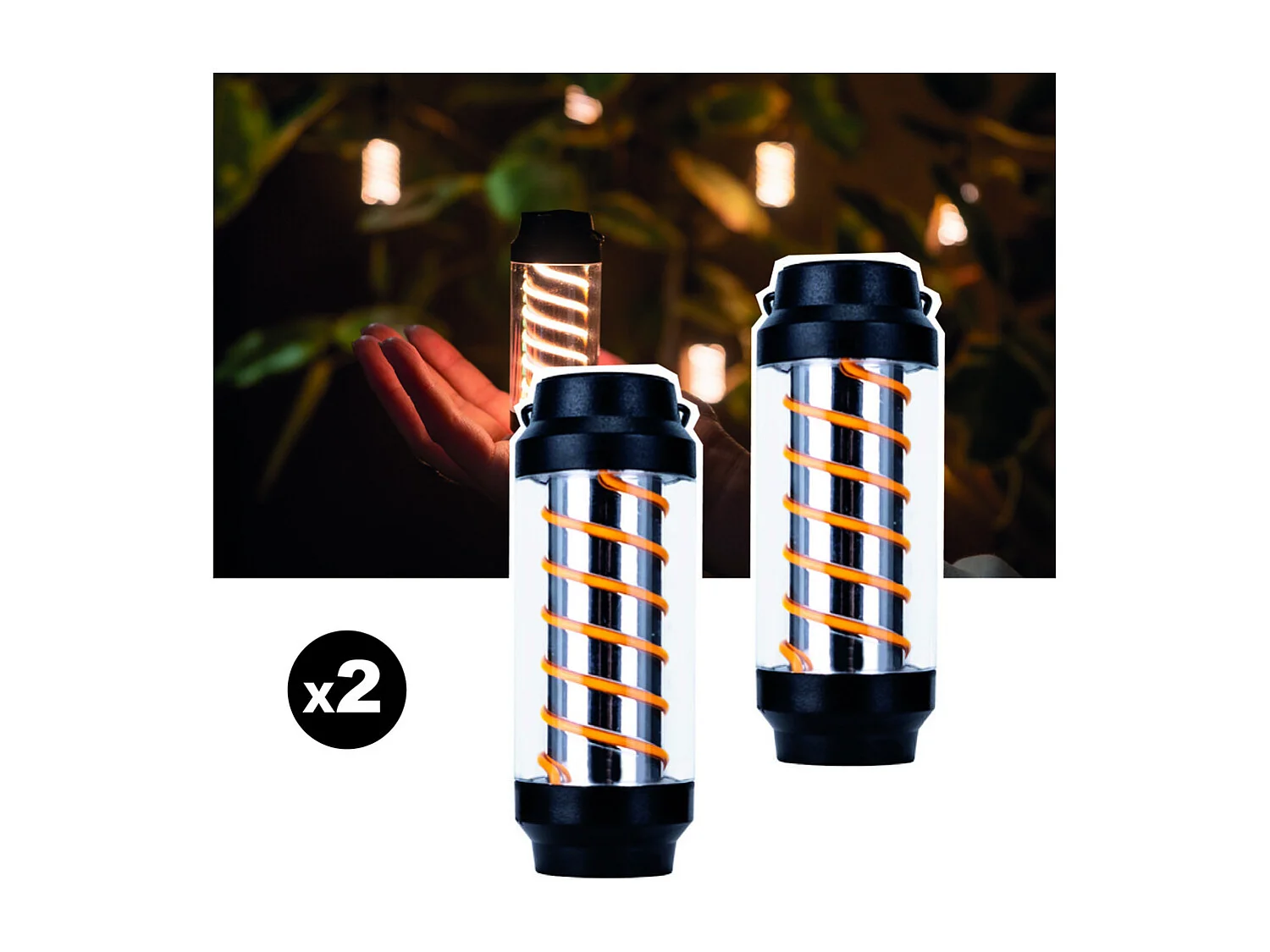 Lot de 2 lampes torches nomades EZIlight® Xplorer X10