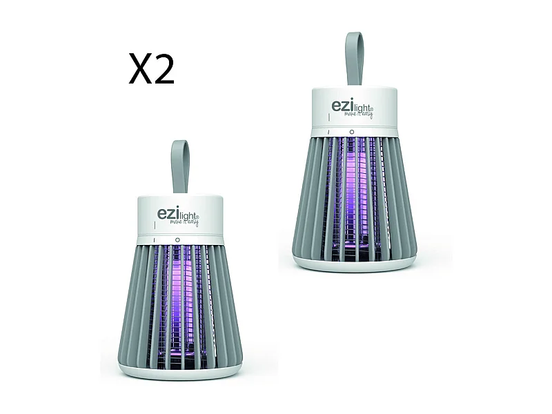 Lot de 2 lampes anti-moustique nomade EZIlight® Mosquito stop MS20