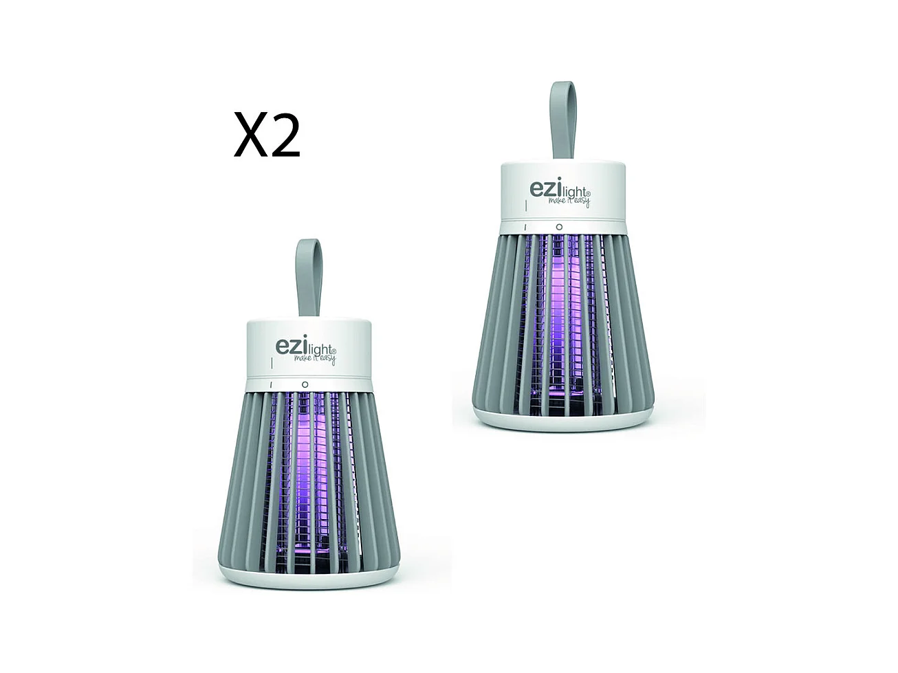 Lot de 2 lampes anti-moustique nomade EZIlight® Mosquito stop MS20