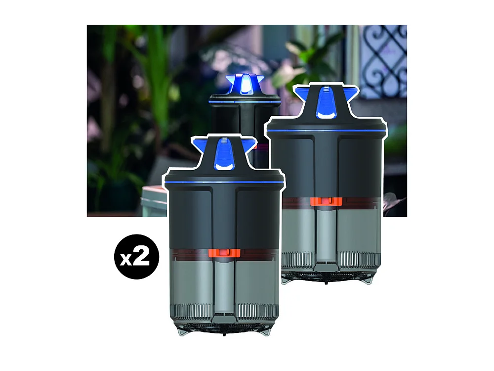 Lot de 2 pièges à moustique d'interieur EZIlight® Mosquito Night MN 10