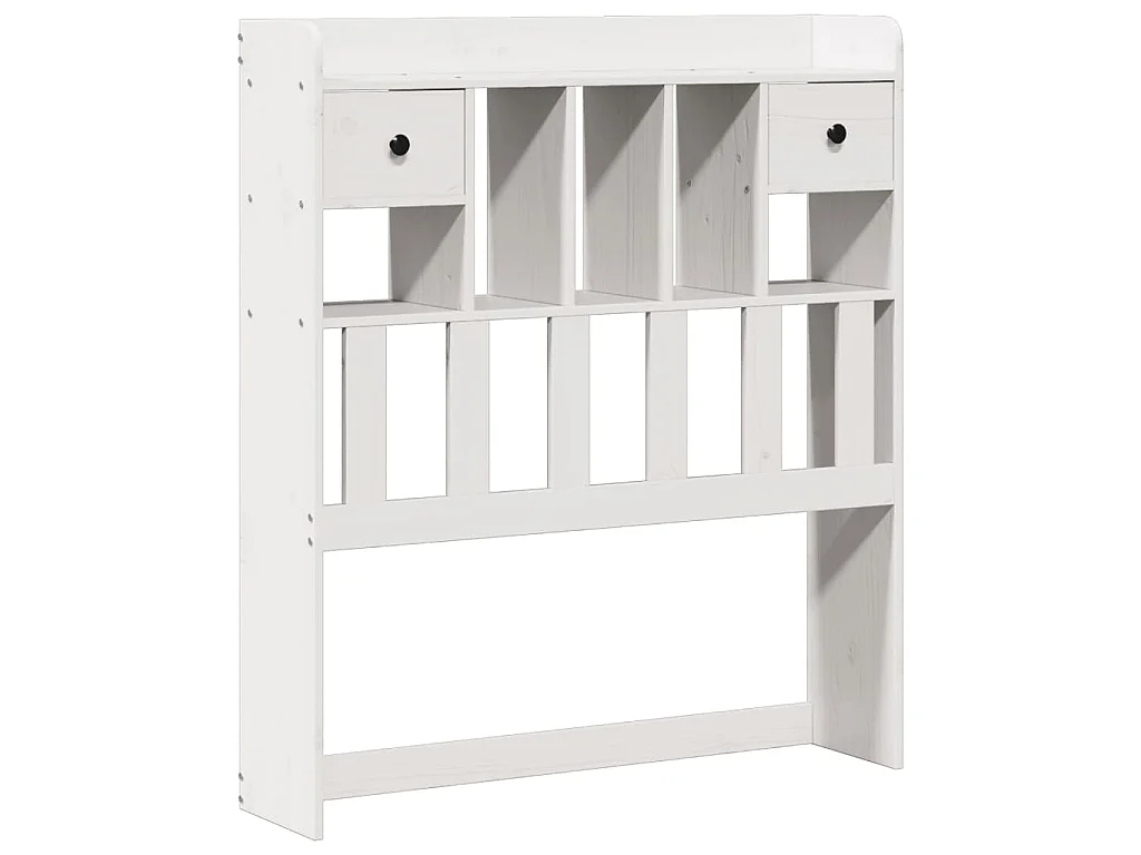 Letto con Libreria senza Materasso 75x190 cm in Legno Pino
