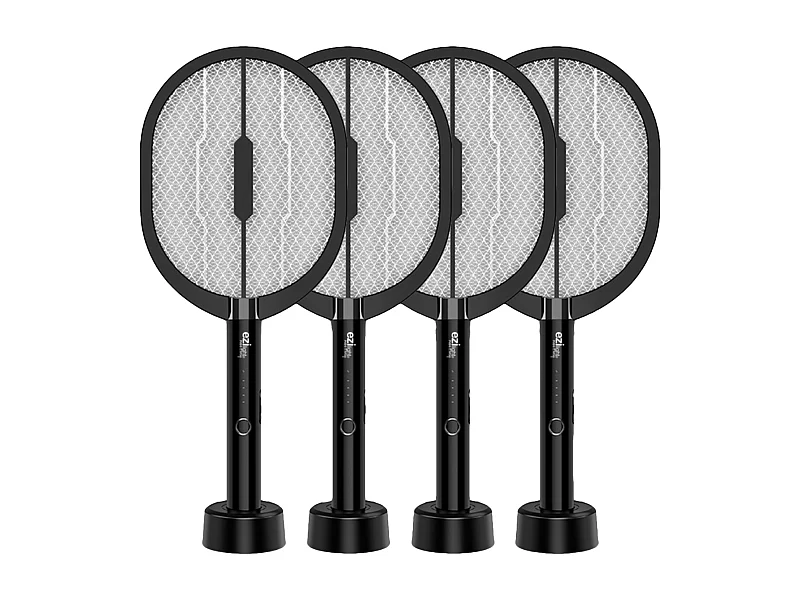 Lot de 4x Raquettes anti-moustique EZIlight® Mosquito Racket