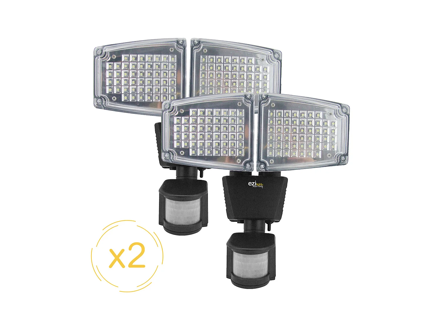 Projecteur solaire LED EZIlight® Solar pro 2 - Pack de 2 lampes