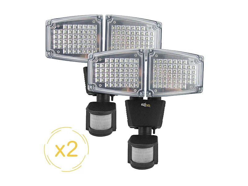 Projecteur solaire LED EZIlight® Solar pro 2 - Pack de 2 lampes