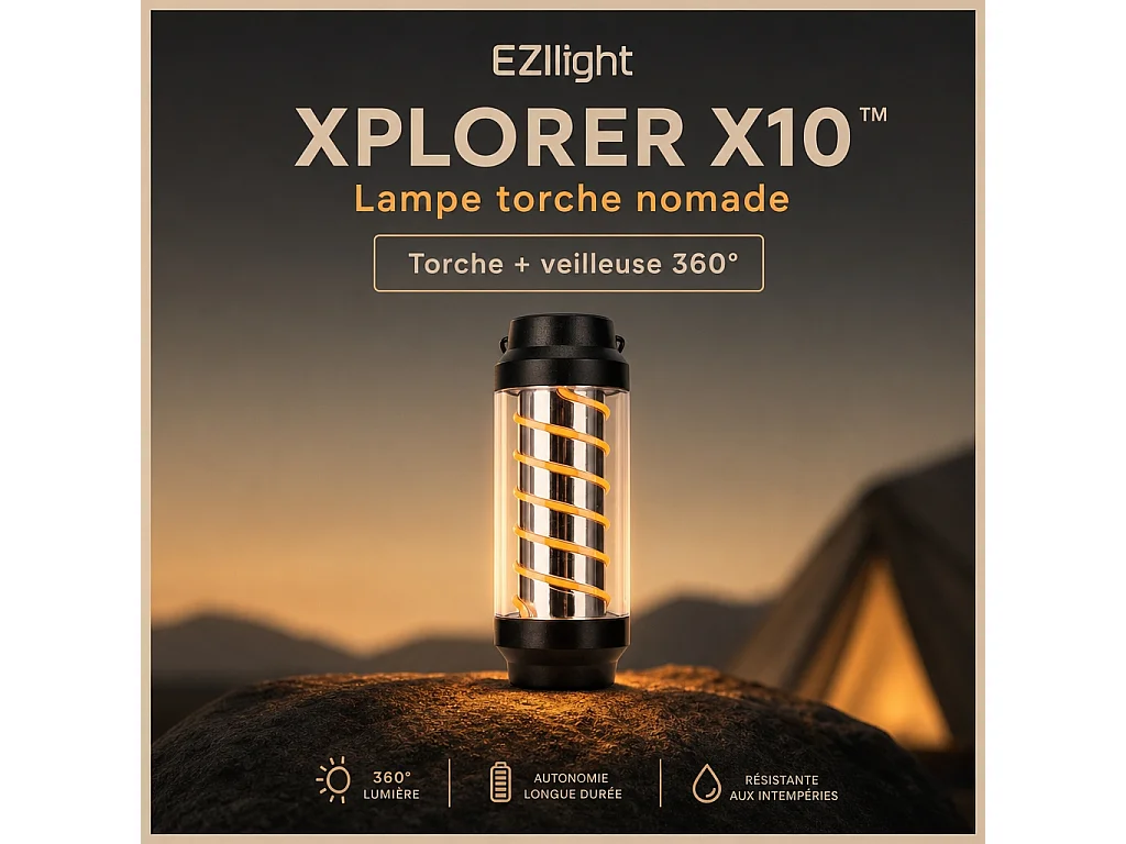Lampe torche nomade EZIlight® Xplorer X10