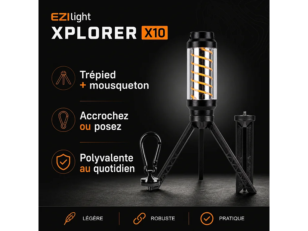 Lampe torche nomade EZIlight® Xplorer X10