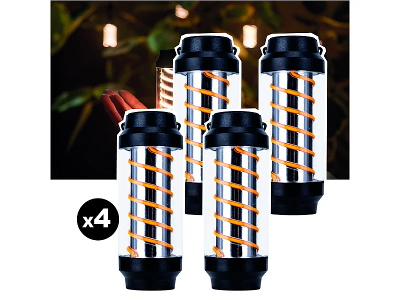 Lot de 4 lampes torches nomades EZIlight® Xplorer X10