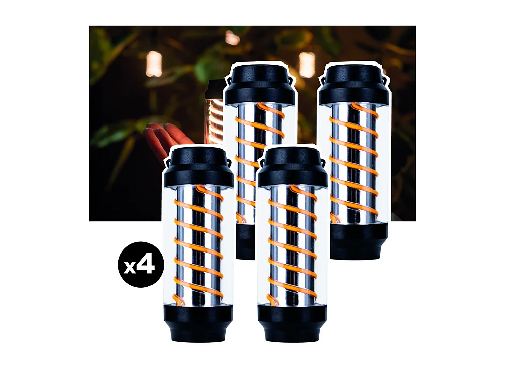 Lot de 4 lampes torches nomades EZIlight® Xplorer X10