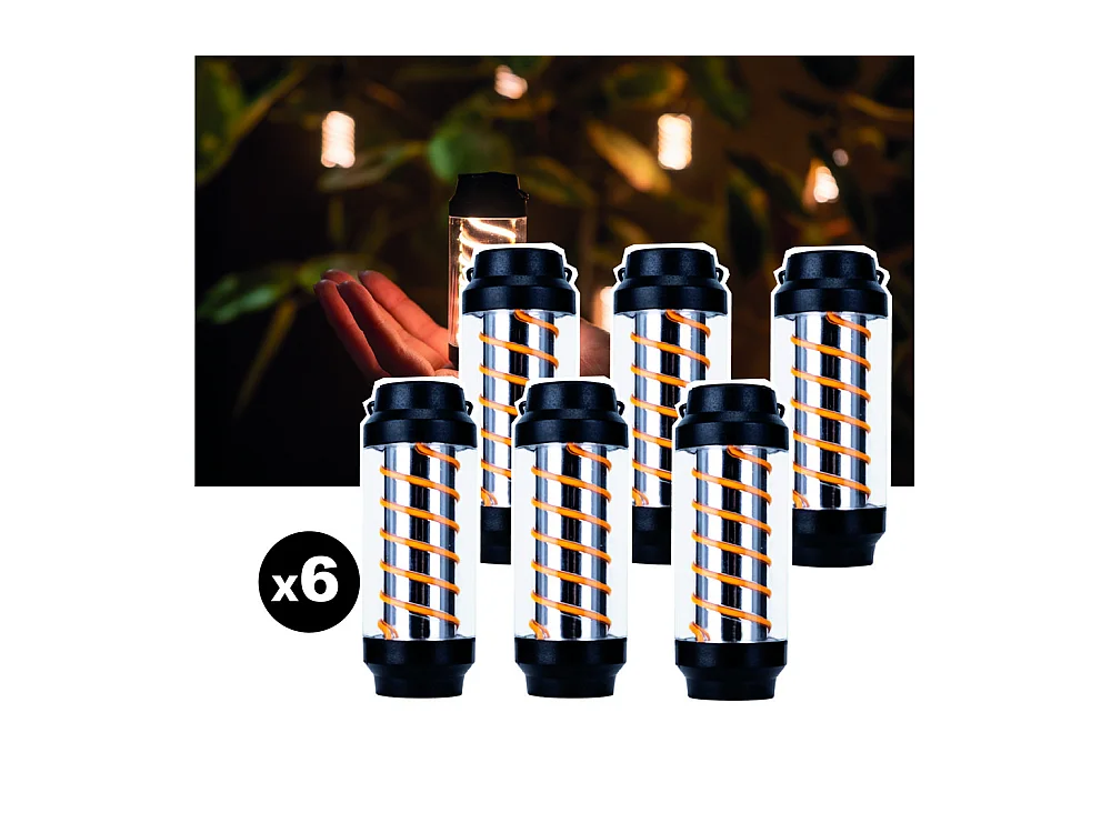 Lot de 6 lampes torches nomades EZIlight® Xplorer X10
