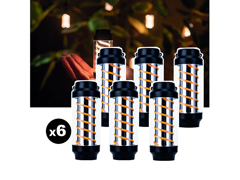 Lot de 6 lampes torches nomades EZIlight® Xplorer X10