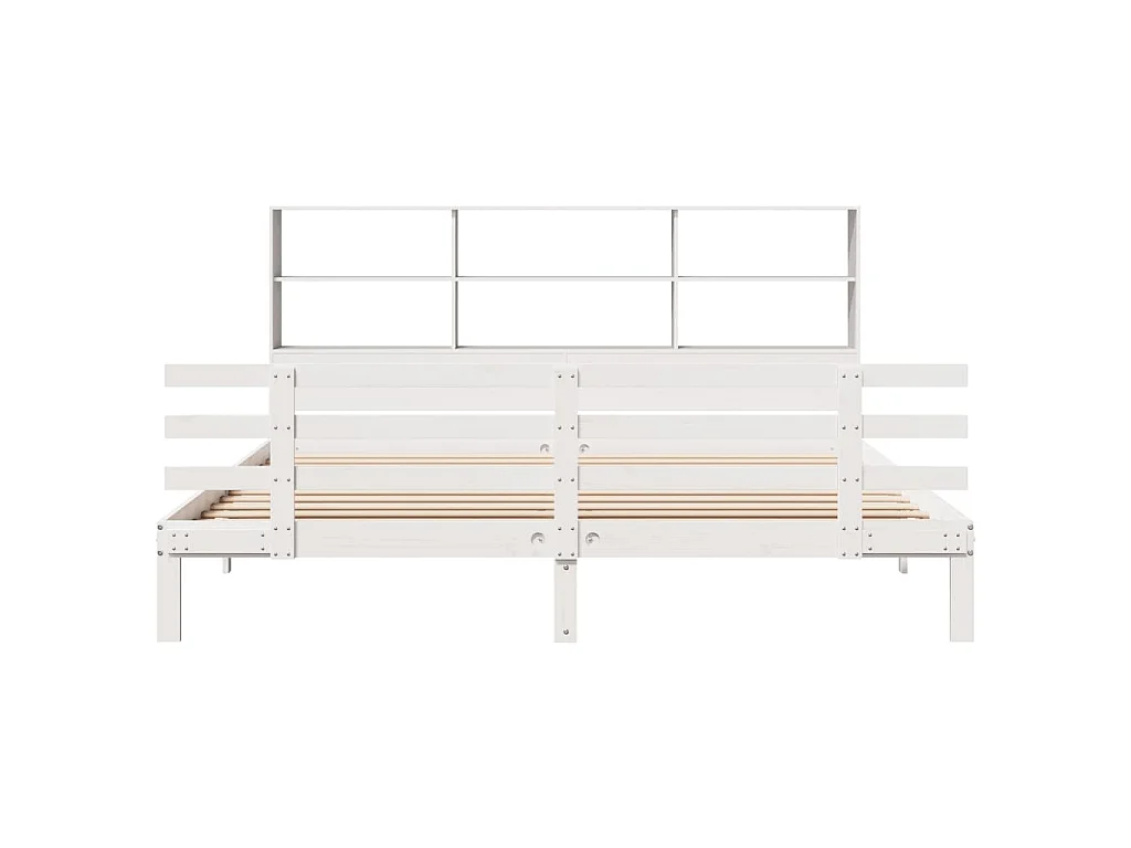 Giroletto con Libreria senza Materasso 180x200 cm in Legno Pino
