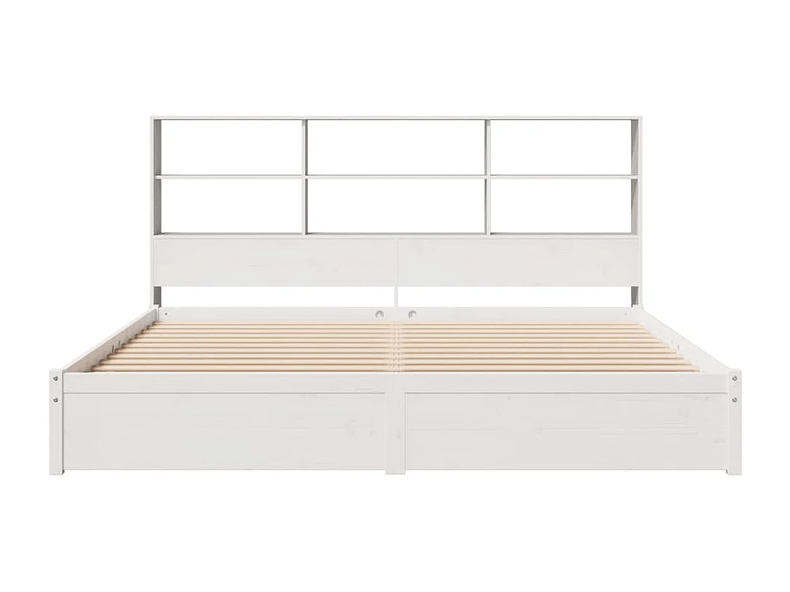 Giroletto con Libreria senza Materasso 180x200 cm in Legno Pino