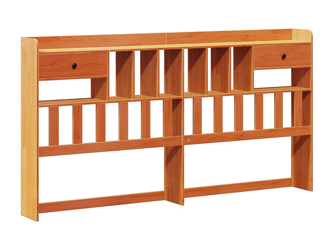 Cama com estante sem colchão 180x200 cm pinho maciço