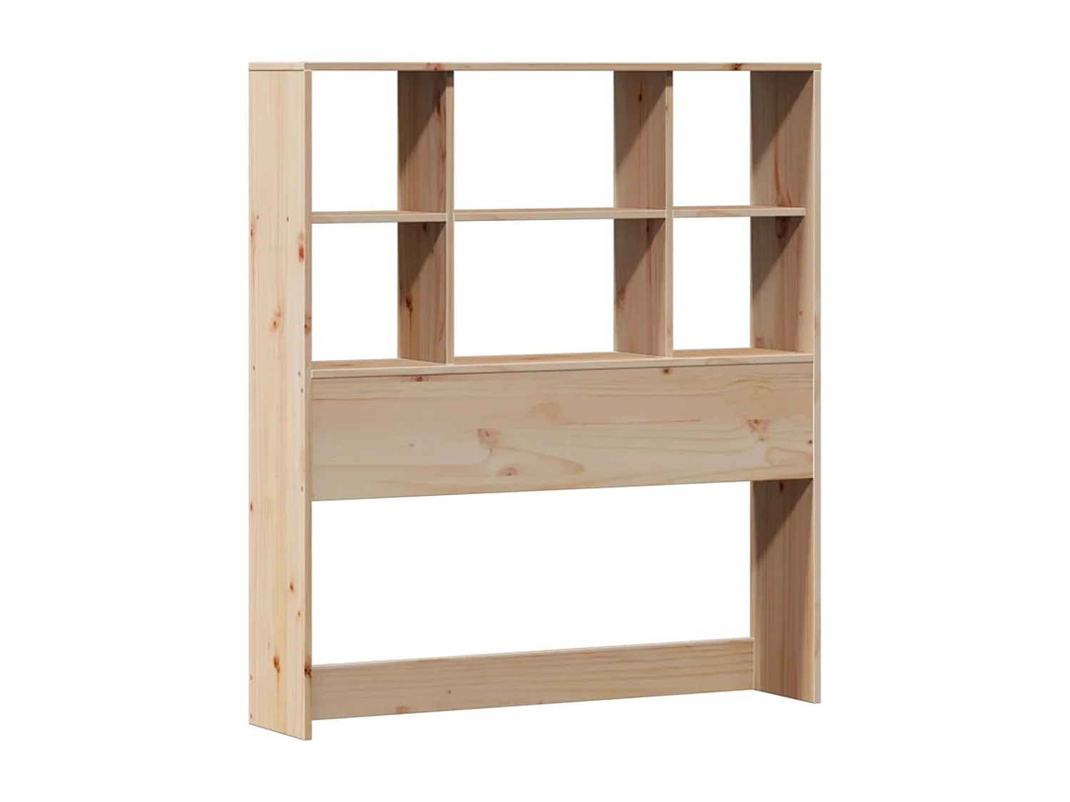 Massivholzbett mit Regal ohne Matratze 90x190 cm Kiefer