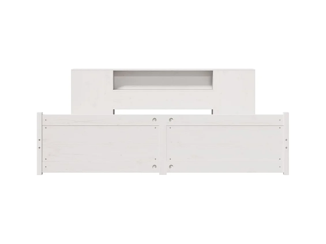 Giroletto con Libreria senza Materasso 180x200 cm in Legno Pino