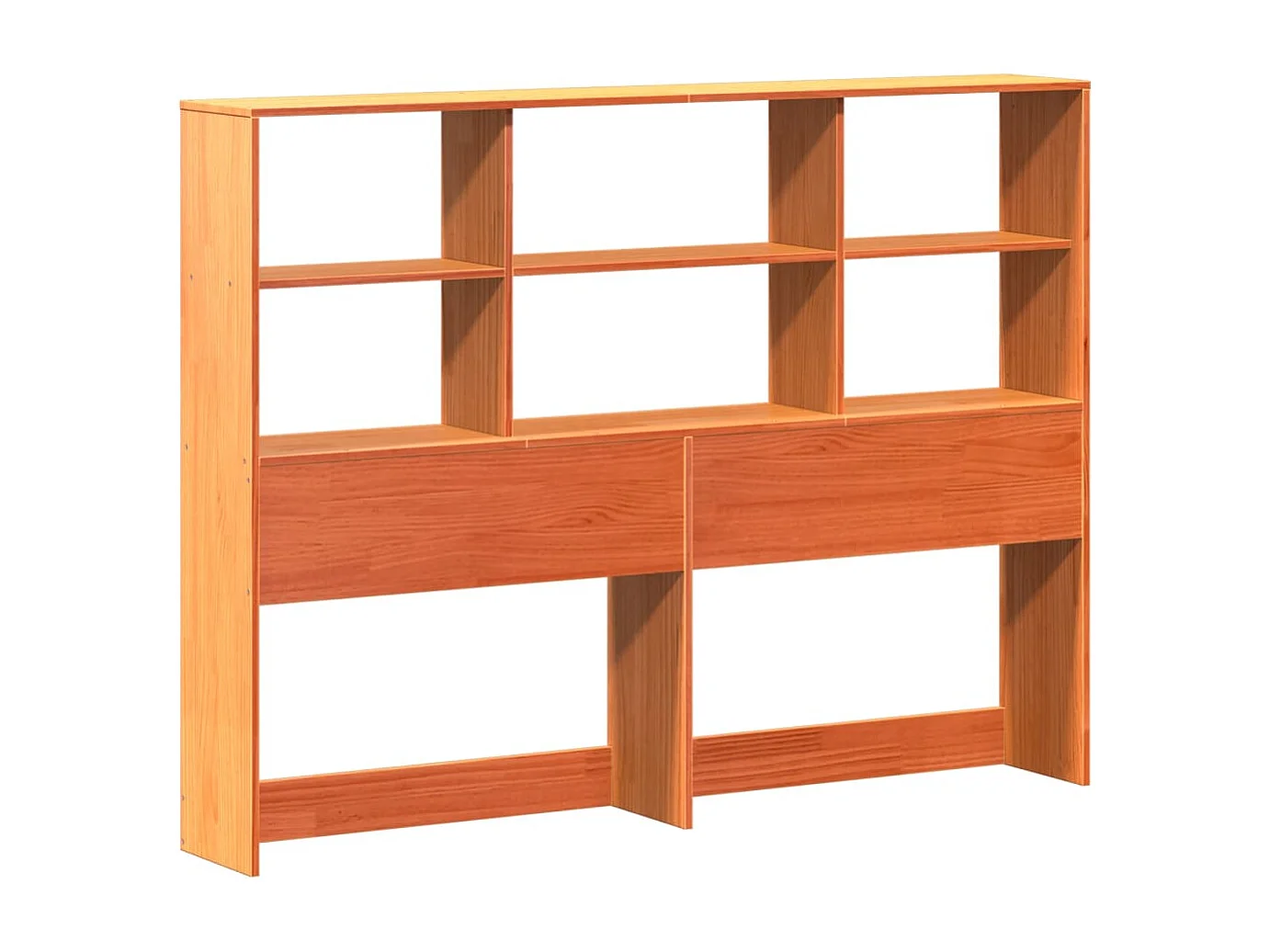 Letto Libreria senza Materasso Marrone Cera 150x200 cm Legno