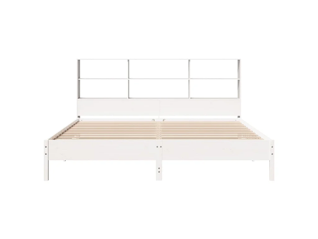 Giroletto con Libreria senza Materasso 180x200 cm in Legno Pino