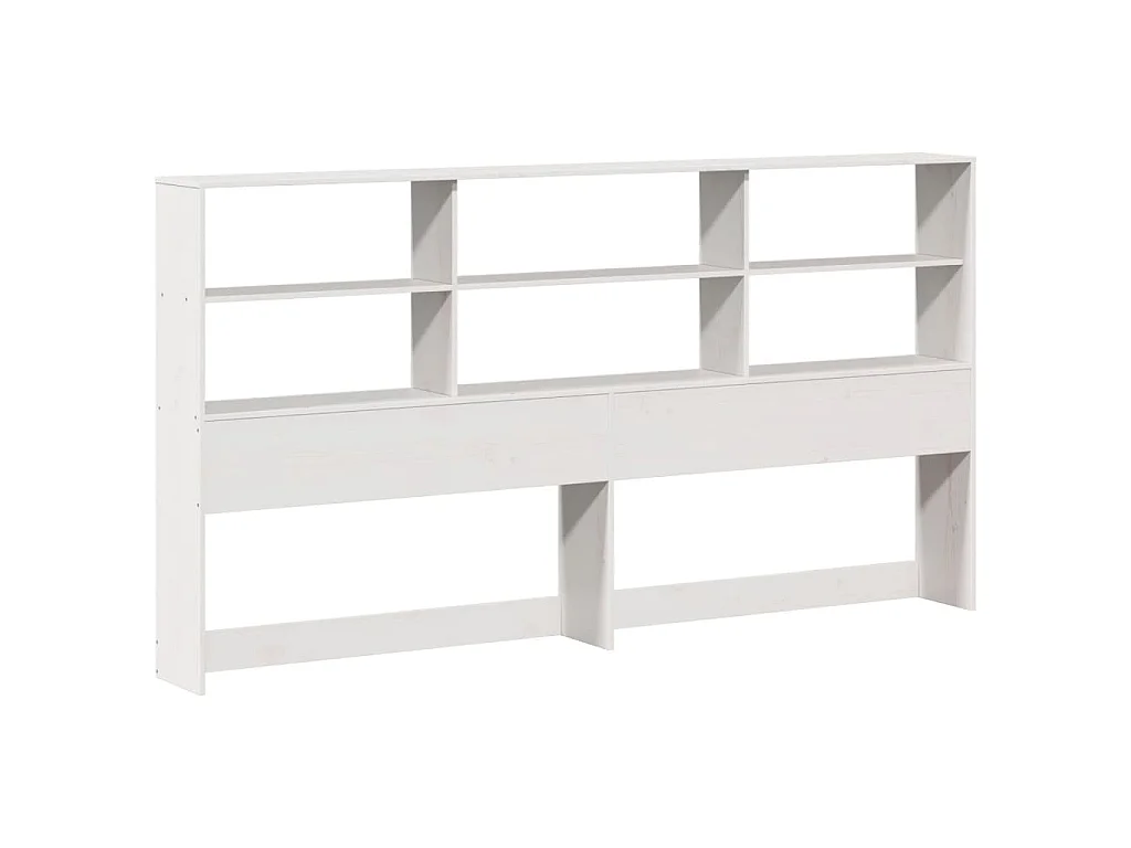 Giroletto con Libreria senza Materasso 180x200 cm in Legno Pino