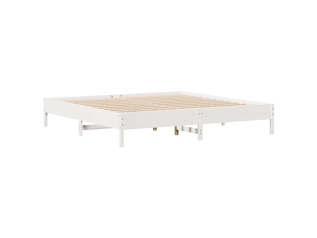 Giroletto con Libreria senza Materasso 180x200 cm in Legno Pino