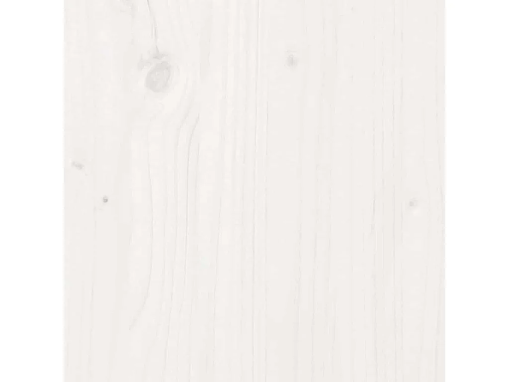 Cama com estante sem colchão 75x190 cm pinho maciço branco