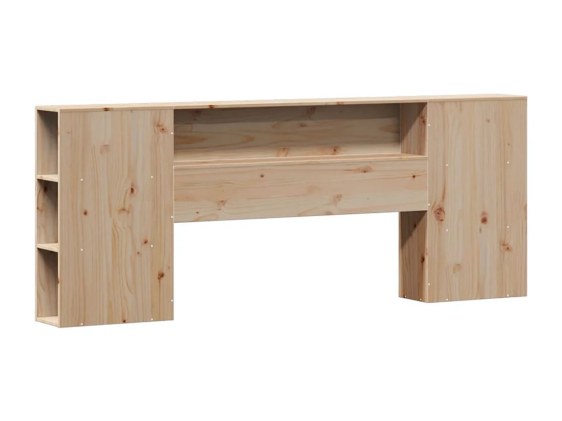 Letto Libreria senza Materasso 200x200 cm in Legno di Pino