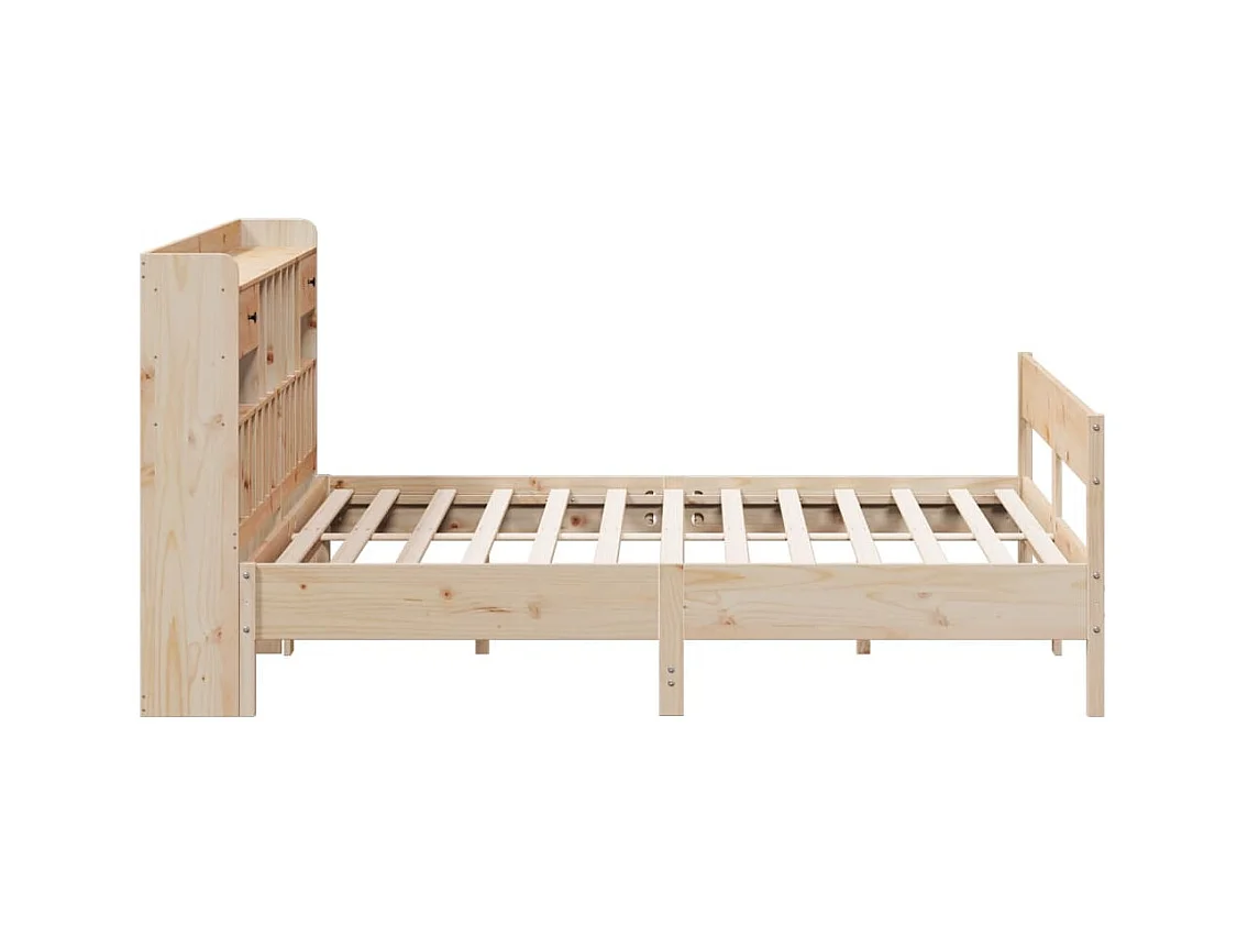 Cama com estante sem colchão 180x200 cm pinho maciço