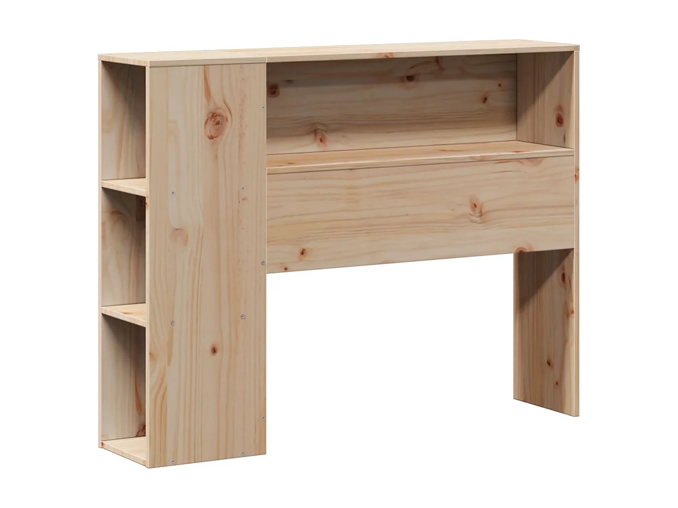 Giroletto con Libreria senza Materasso 75x190 cm in Legno Pino