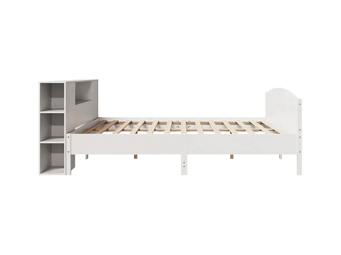 Giroletto con Libreria senza Materasso 180x200 cm in Legno Pino