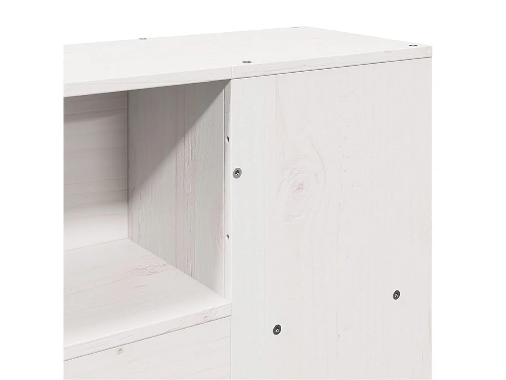 Giroletto con Libreria senza Materasso 180x200 cm in Legno Pino