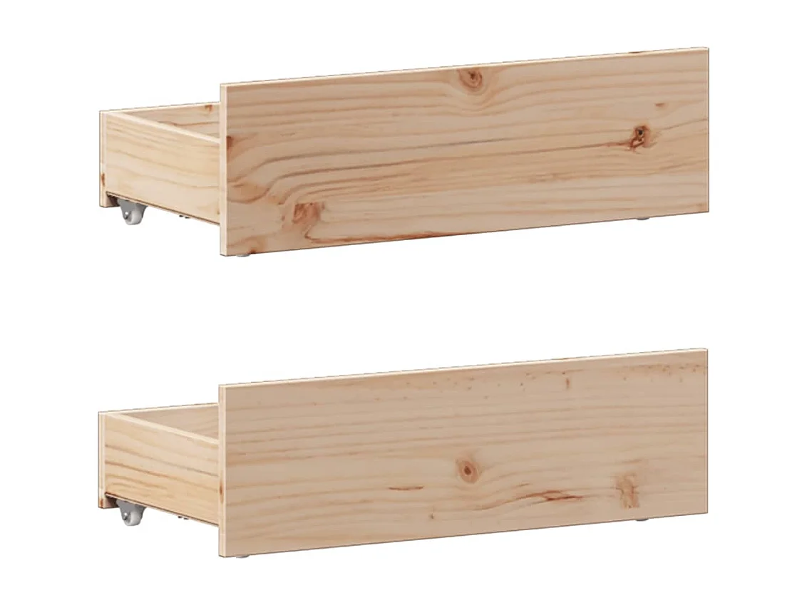 Lit bibliothèque sans matelas 75x190 cm bois de pin massif