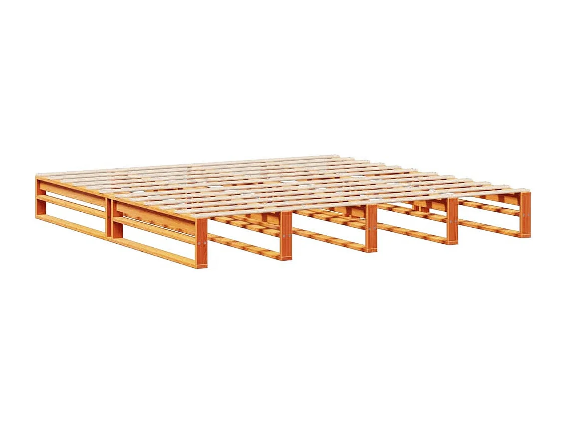 Cama com estante sem colchão 180x200 cm madeira maciça