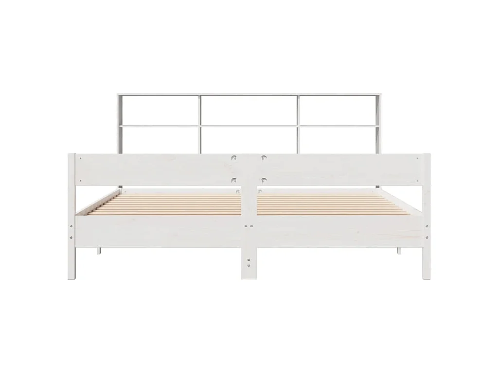 Giroletto con Libreria senza Materasso 180x200 cm in Legno Pino