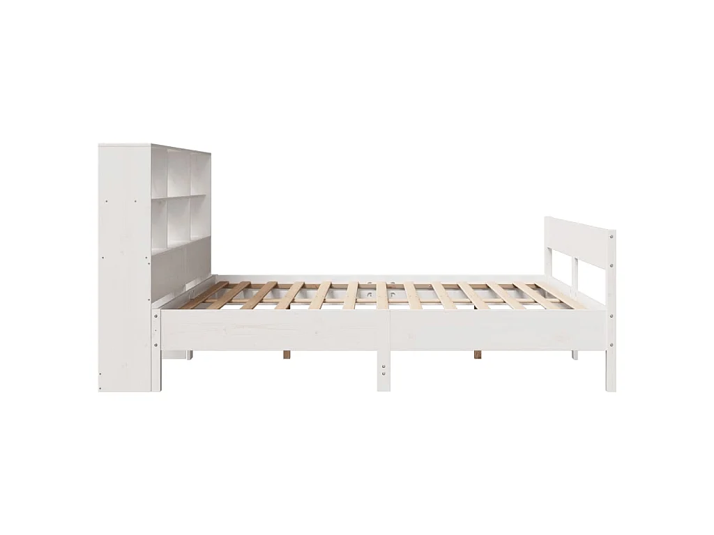 Giroletto con Libreria senza Materasso 180x200 cm in Legno Pino