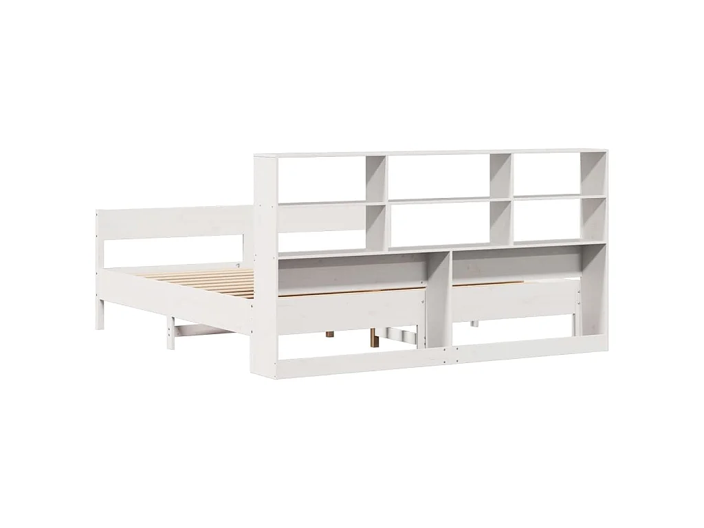 Giroletto con Libreria senza Materasso 180x200 cm in Legno Pino
