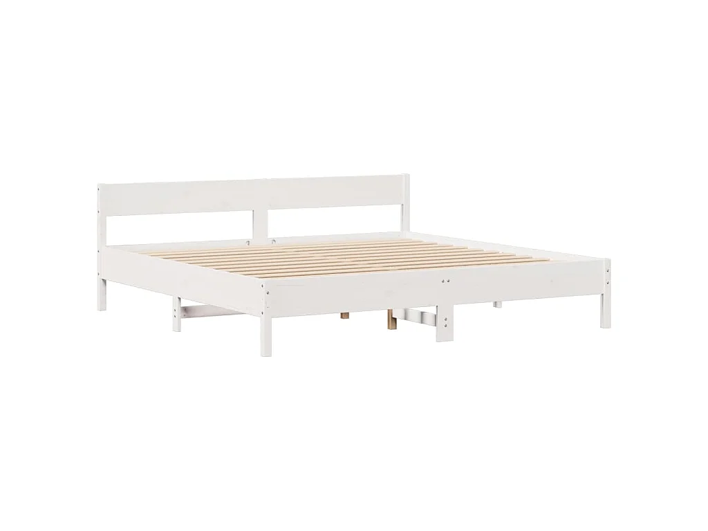 Giroletto con Libreria senza Materasso 180x200 cm in Legno Pino