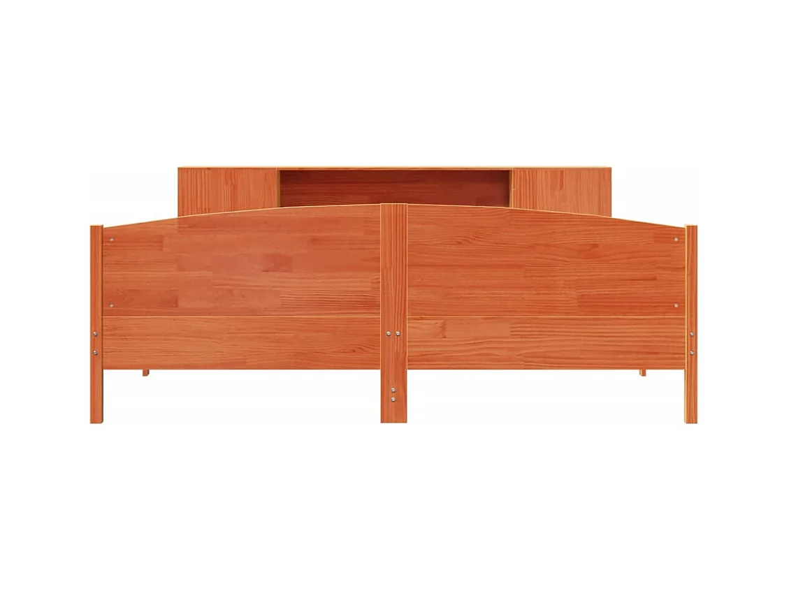 Cama com estante sem colchão 180x200 cm pinho maciço