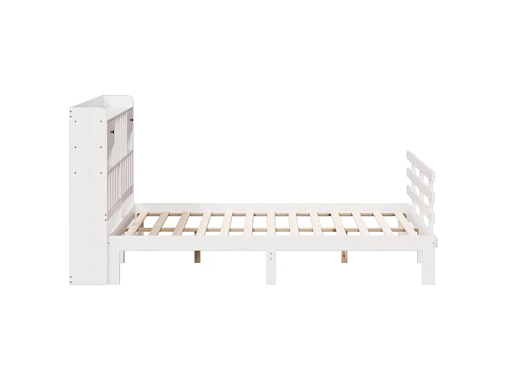 Giroletto con Libreria senza Materasso 180x200 cm in Legno Pino