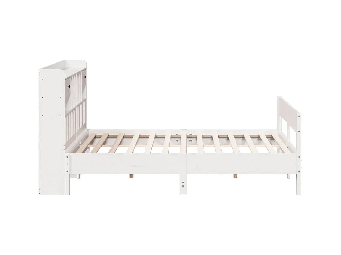 Giroletto con Libreria senza Materasso 180x200 cm in Legno Pino