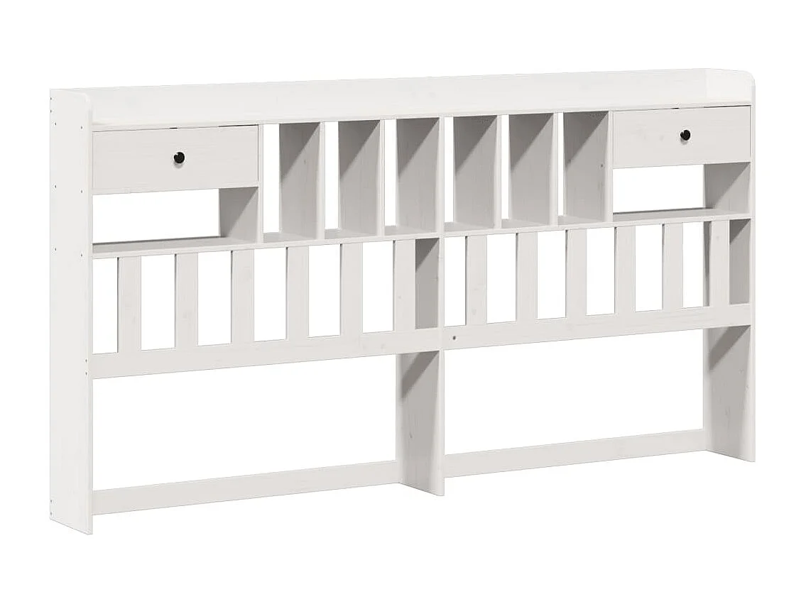 Giroletto con Libreria senza Materasso 180x200 cm in Legno Pino