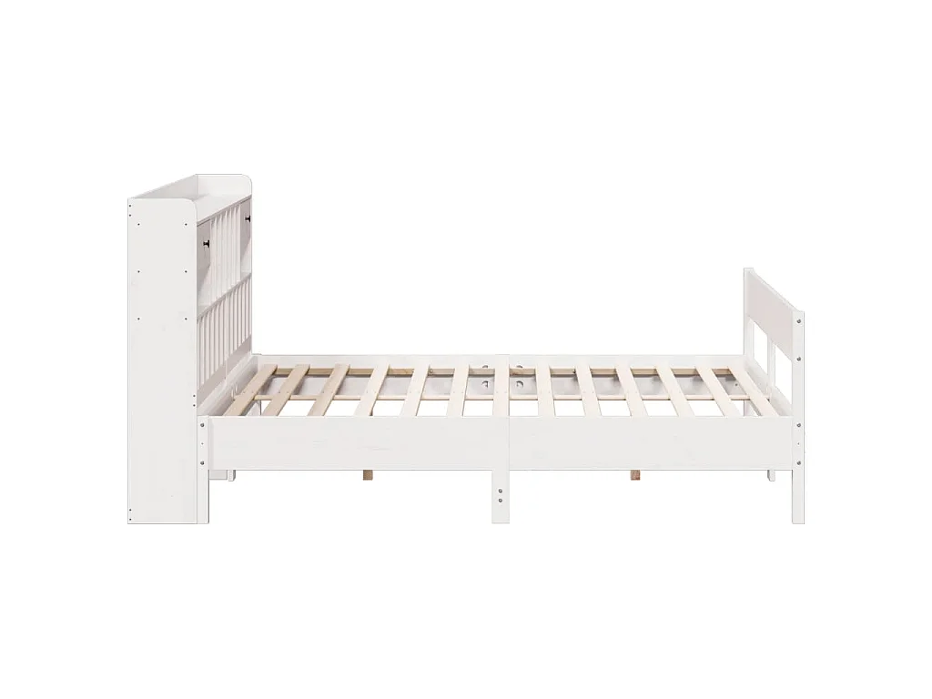 Giroletto con Libreria senza Materasso 180x200 cm in Legno Pino