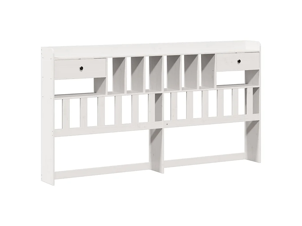 Giroletto con Libreria senza Materasso 180x200 cm in Legno Pino