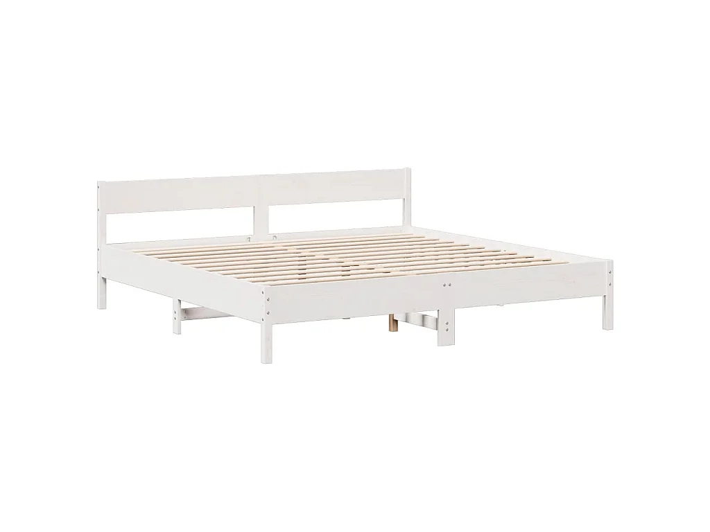 Giroletto con Libreria senza Materasso 180x200 cm in Legno Pino