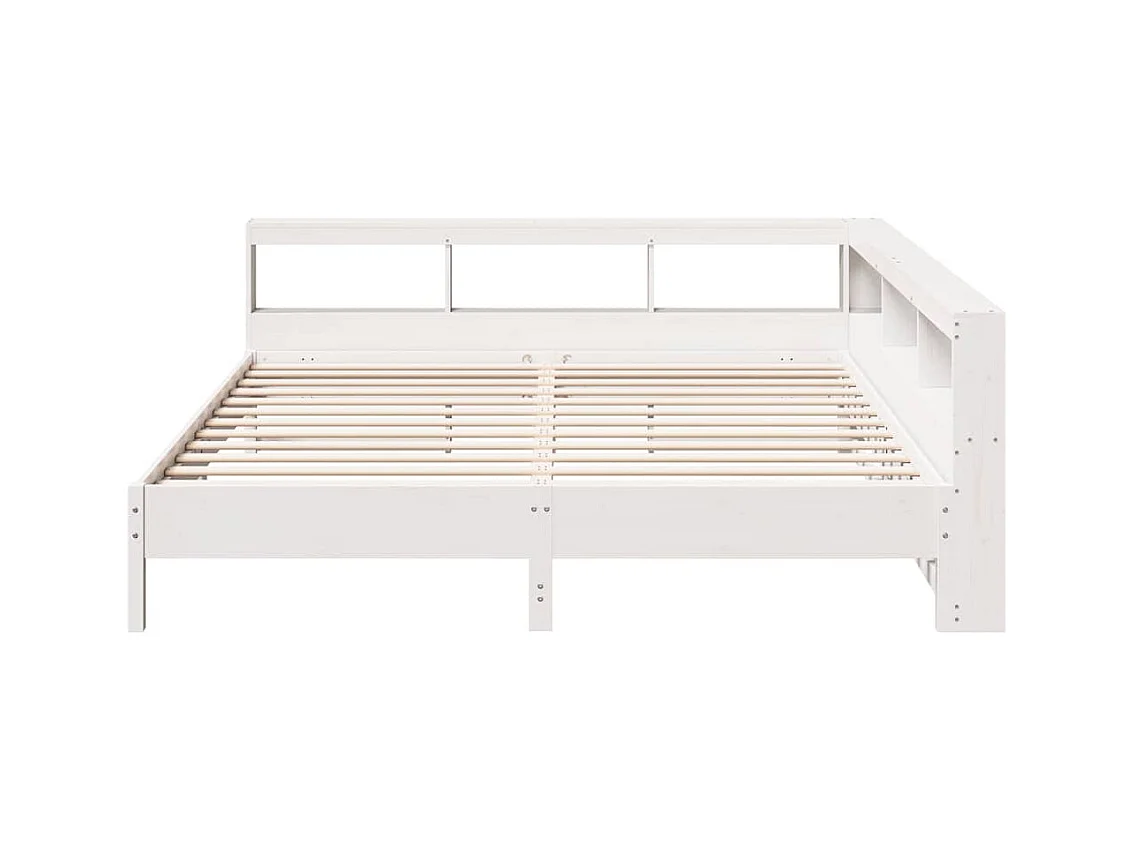 Giroletto con Libreria senza Materasso 180x200 cm in Legno Pino