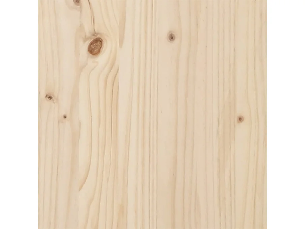 Lit bibliothèque sans matelas 135x190 cm bois de pin massif