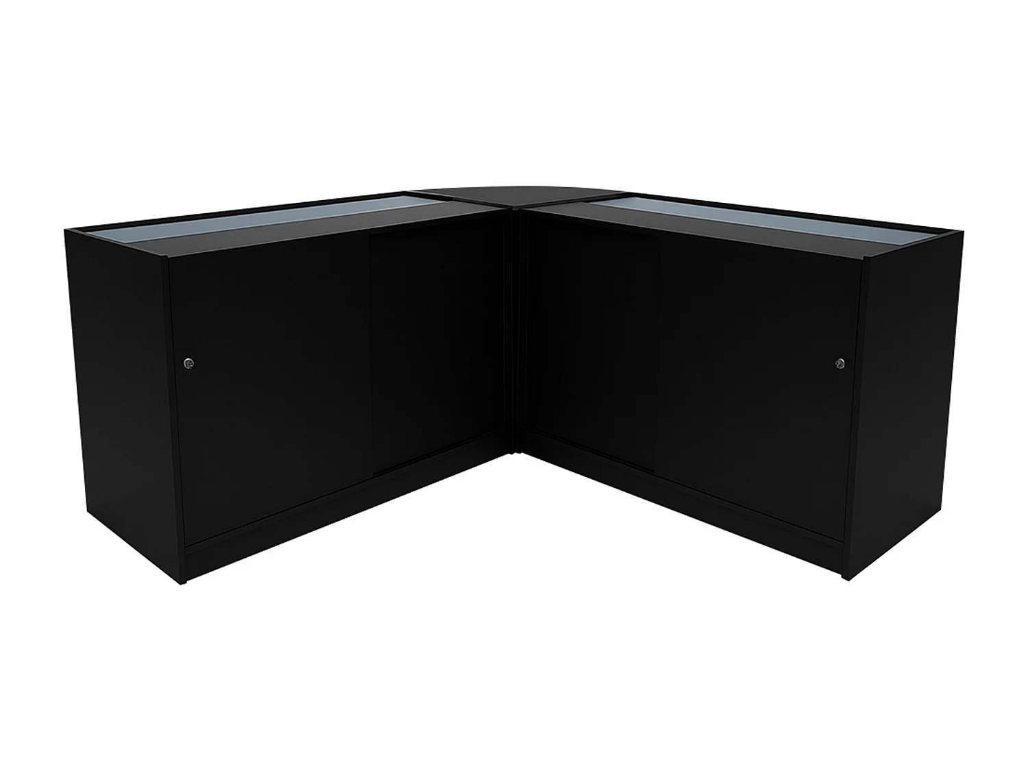 Andromeda LED Verkaufstheken-Set LM60 + C1200 (2 Stück) – Schwarz