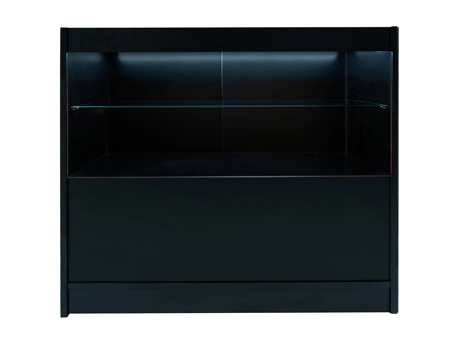 Comptoir de Ventes Verouillables Noir à LED Ensemble Andromeda C1200 LM60