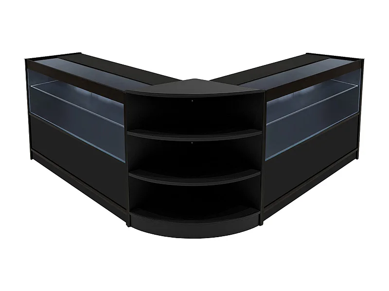 Andromeda LED Verkaufstheken-Set LM60 + C1200 (2 Stück) – Schwarz