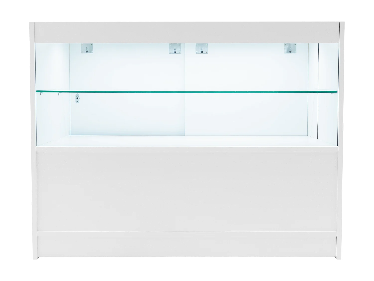 Comptoir de Ventes Verouillables Blanc à LED Ensemble Andromeda C1200 LM60