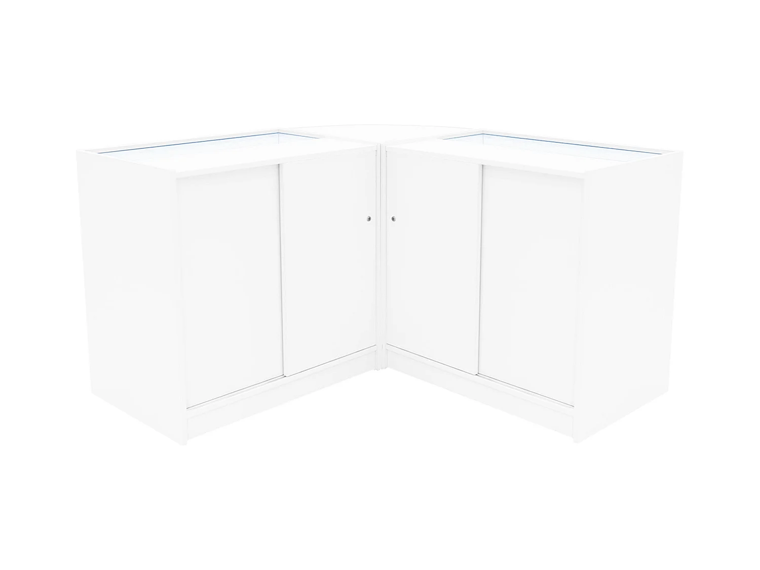 Andromeda LED Verkaufstheken-Set LM60 + C900 (2 Stück) – Weiß