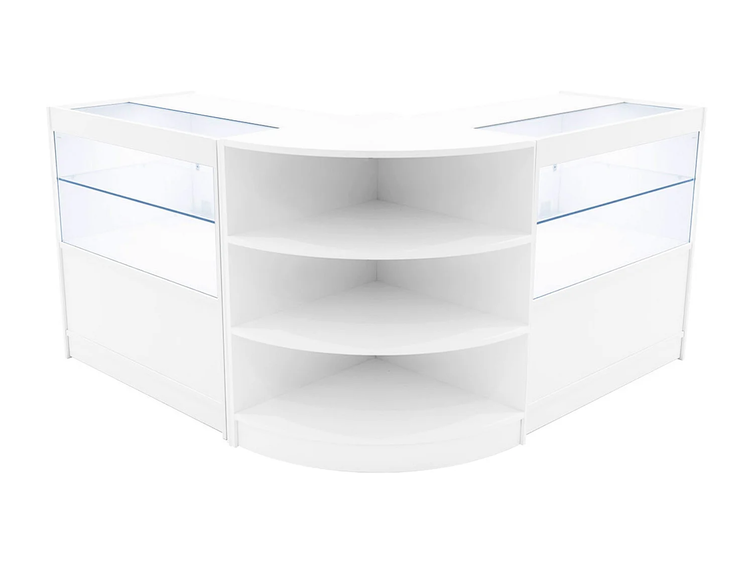 Set Banconi Andromeda LED LM60 + 2 C900 – Vetro, Chiavi, Bianco